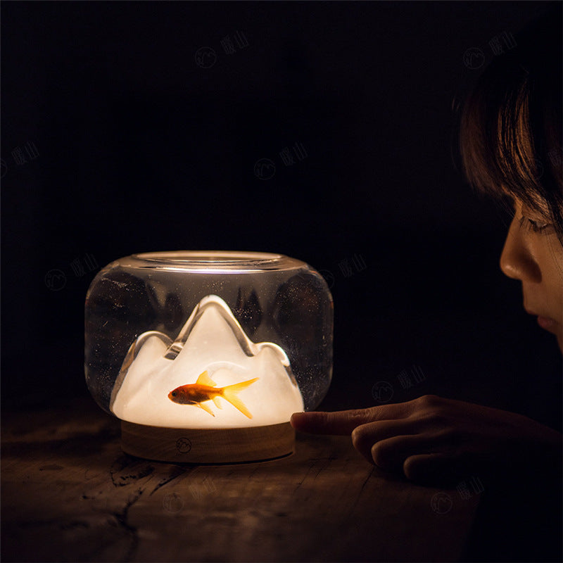 Warm Mountain Desktop Night Light