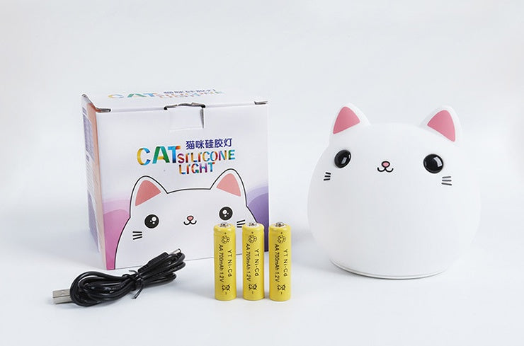 Cute Cat Silicone LED Lamp