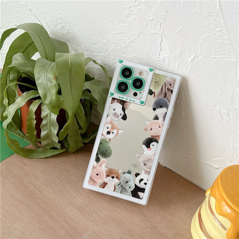 Cartoon Cute Mirror Doll Phone Case Anti-fall