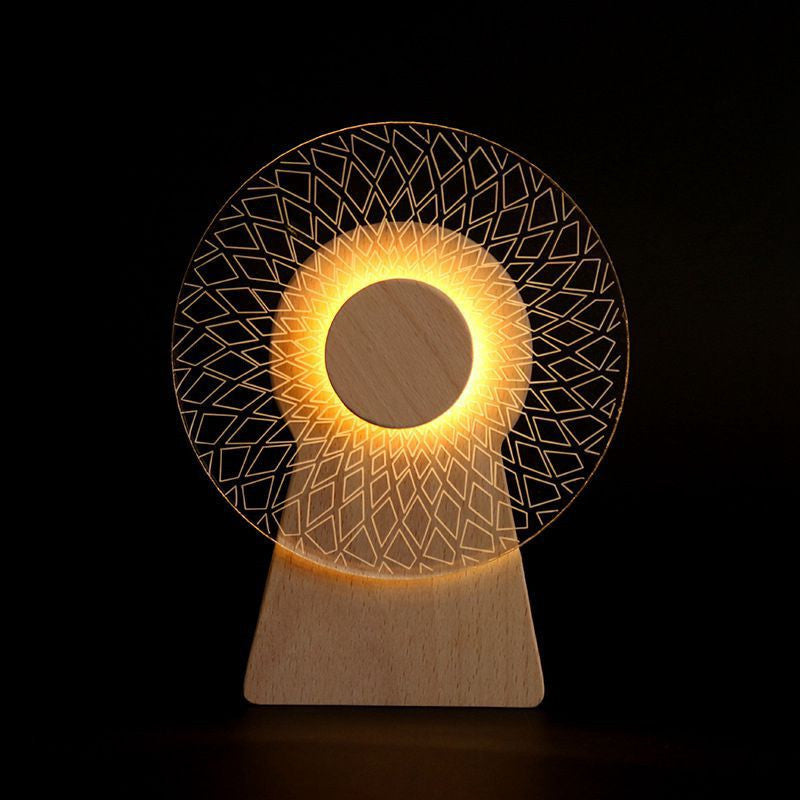 Rotating Windmill Music Night Light