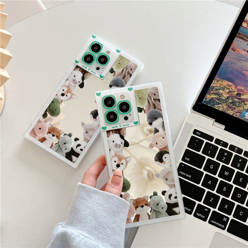 Cartoon Cute Mirror Doll Phone Case Anti-fall