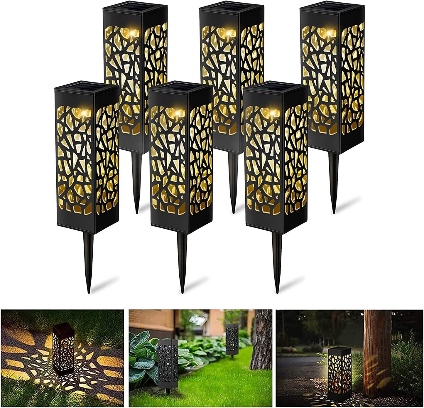 Outdoor Waterproof Hollow Out Solar Light