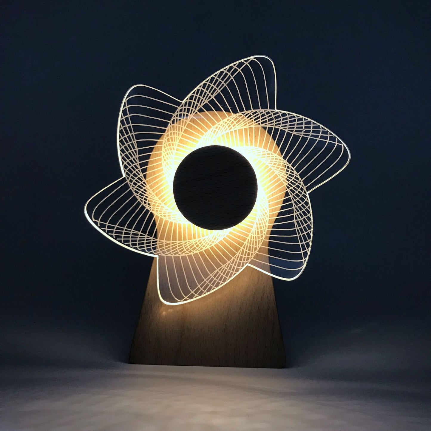 Rotating Windmill Music Night Light