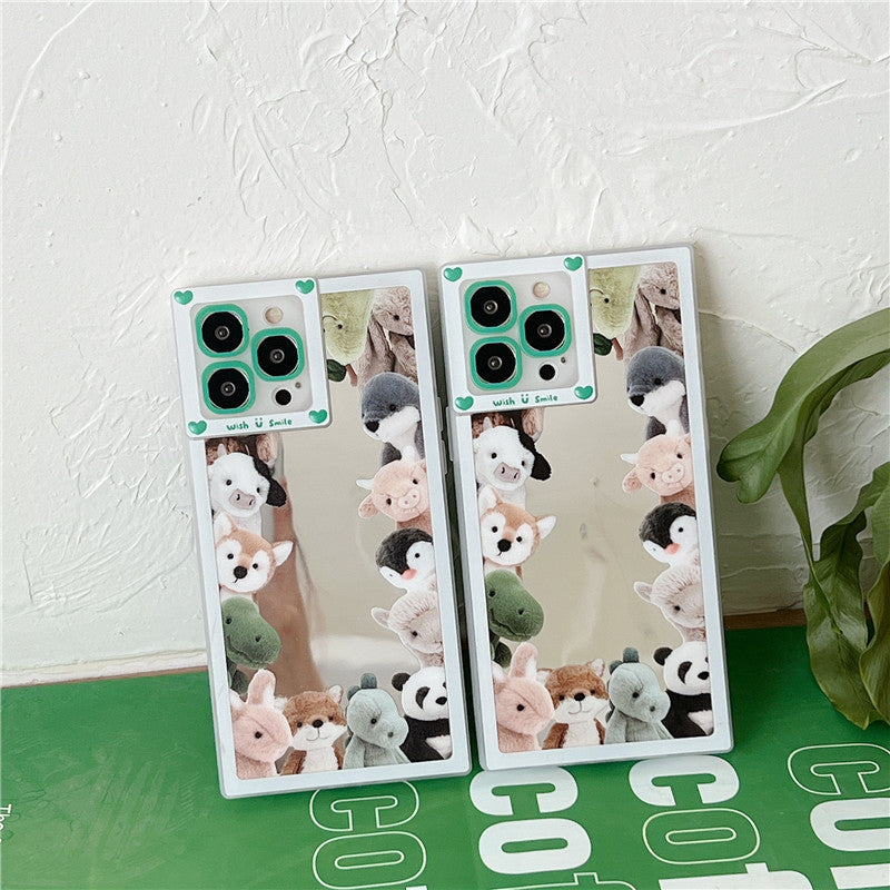 Cartoon Cute Mirror Doll Phone Case Anti-fall