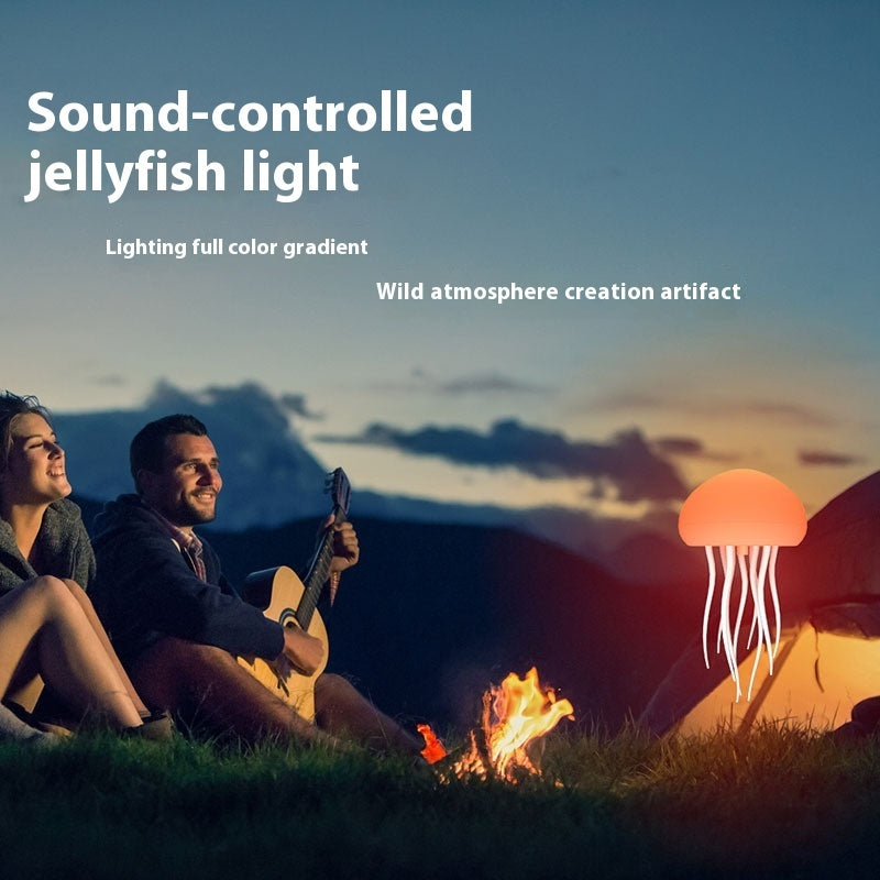 Color Changing Can Be Hung Can Stand Voice Control Jellyfish Lamp