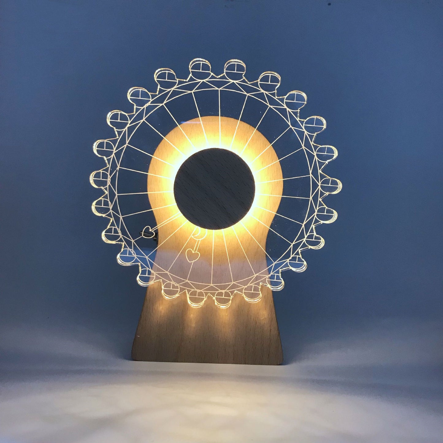 Rotating Windmill Music Night Light