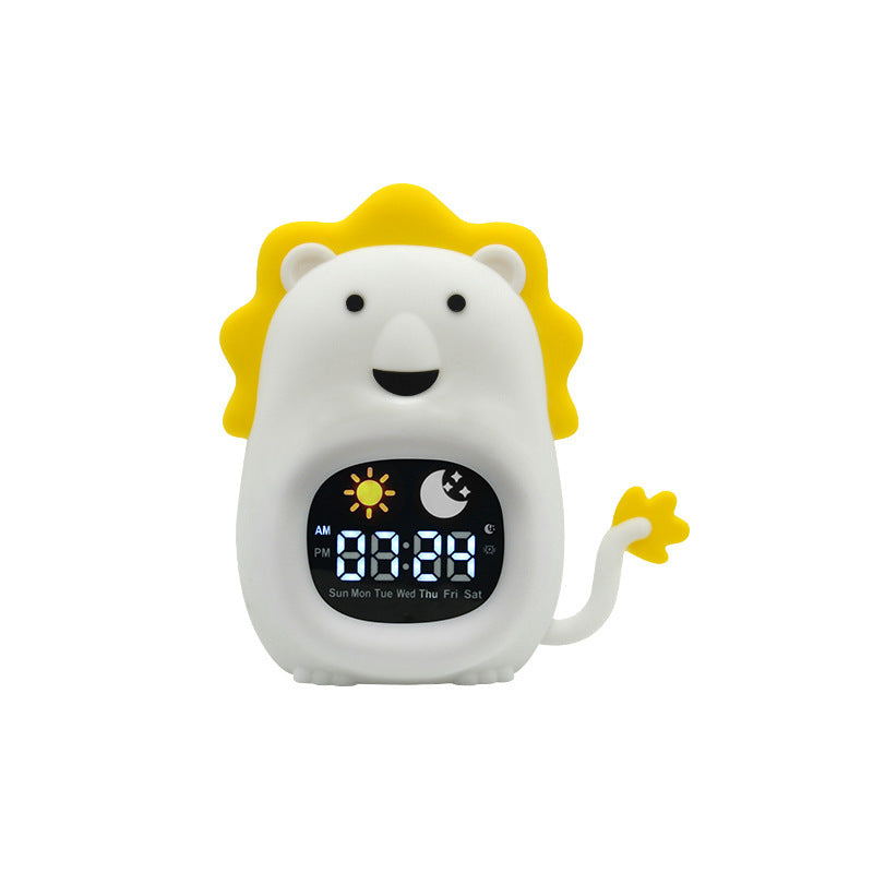 Alarm Clock LED Silicone Night Lamp