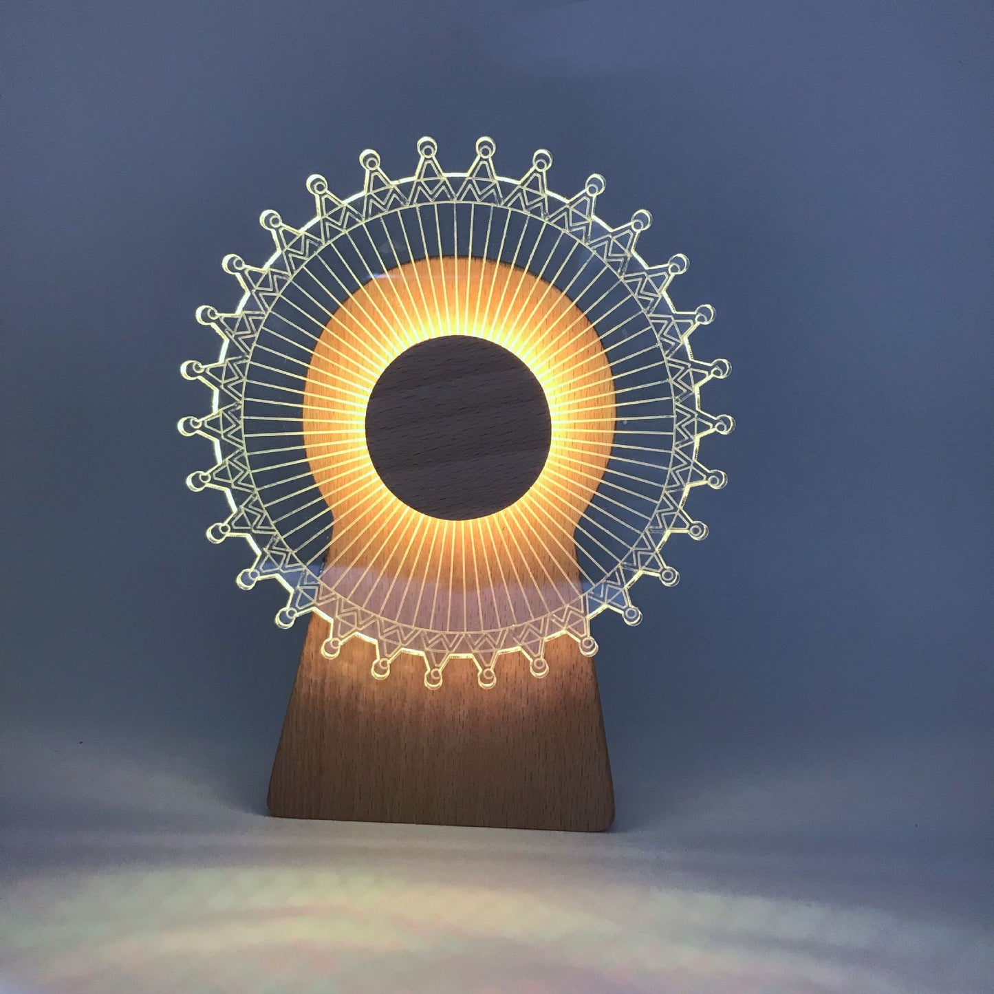 Rotating Windmill Music Night Light