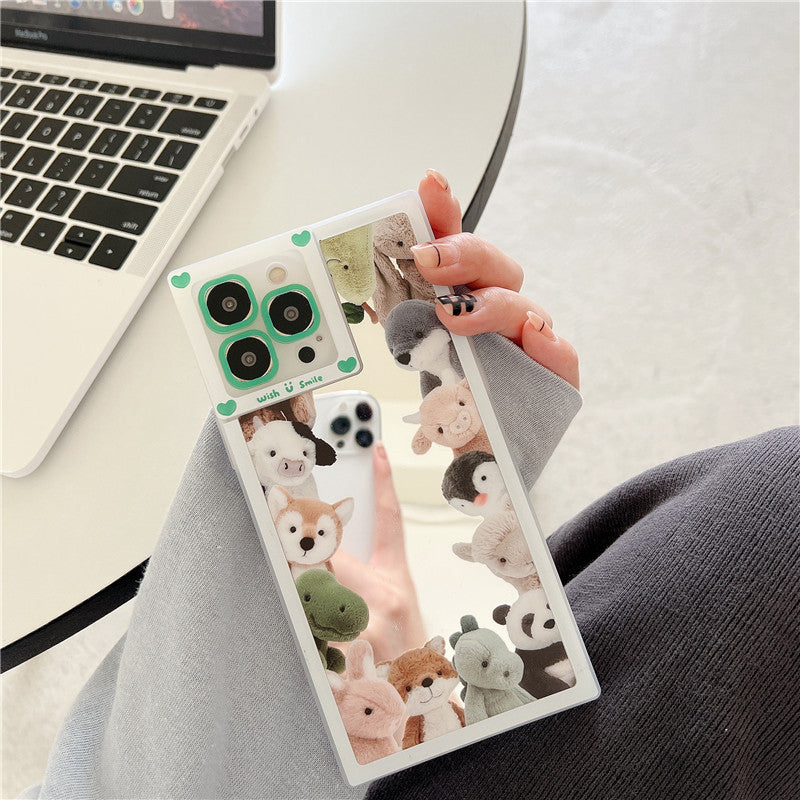 Cartoon Cute Mirror Doll Phone Case Anti-fall