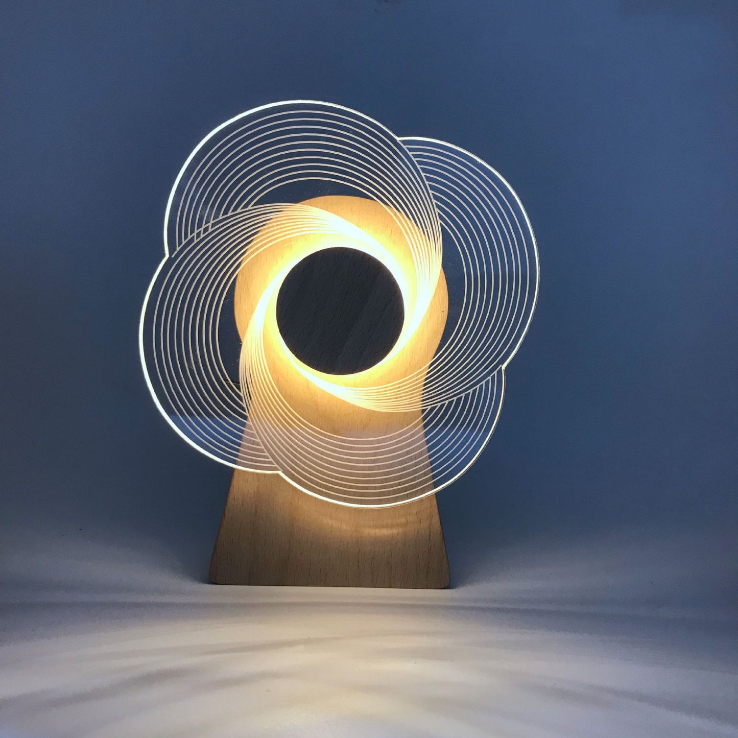 Rotating Windmill Music Night Light