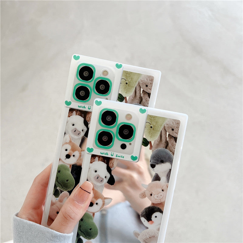 Cartoon Cute Mirror Doll Phone Case Anti-fall