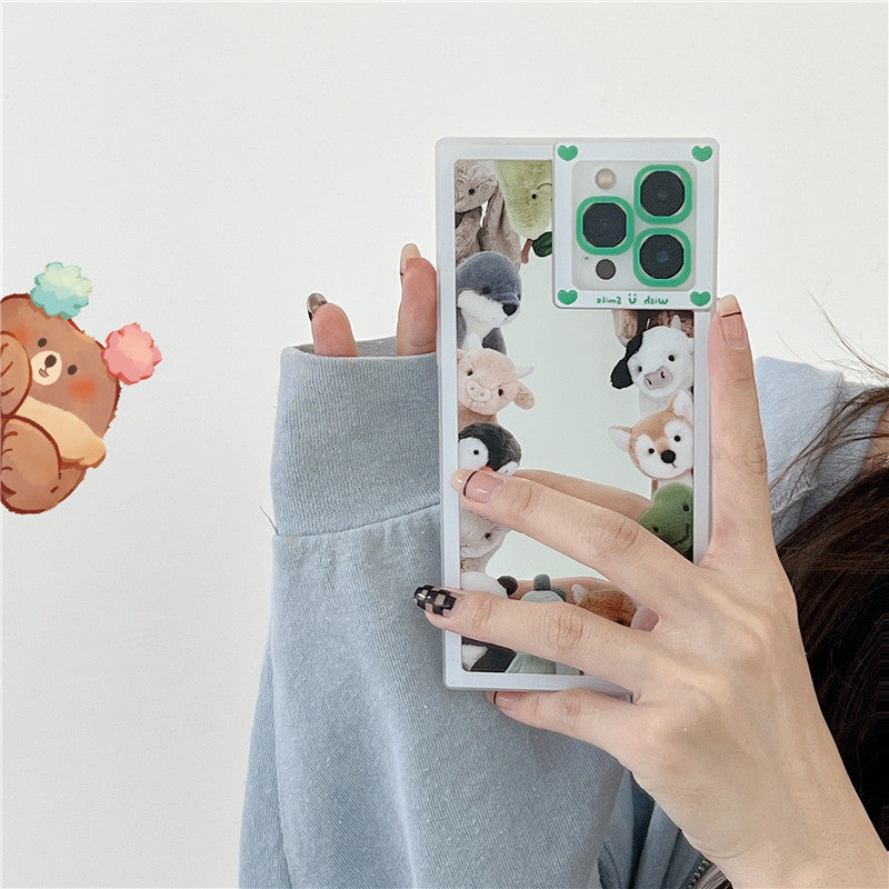 Cartoon Cute Mirror Doll Phone Case Anti-fall